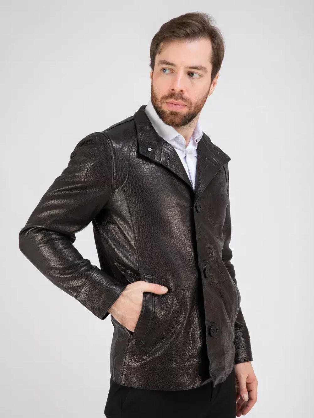 Куртка весна кожаная натуральная