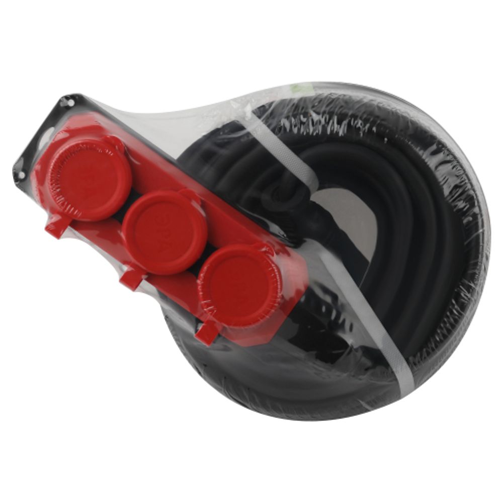Удлинитель силовой ЭРА UK-3e-3x1,5-20m-IP44(KG) с заземлением 3 розетки каучук 20м КГ 3х1,5мм2 IP44