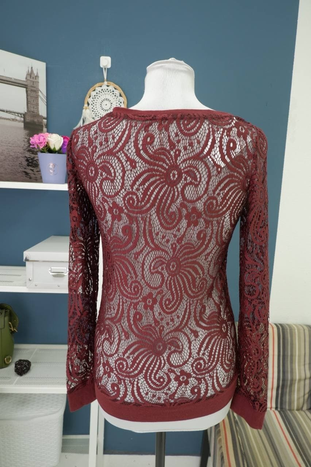 Джемпер кружевной 46 размер