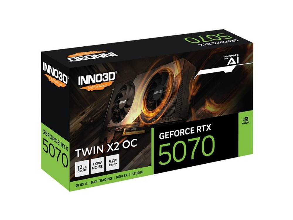 Видеокарта INNO3D Nvidia GeForce RTX 5070 TWIN X2 ОС [N50702-12D7X-195064N]