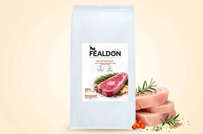 Сухой корм Fealdon для взрослых собак мелких и миниатюрных пород с чувствительным пищеварением, ягненок и индейка