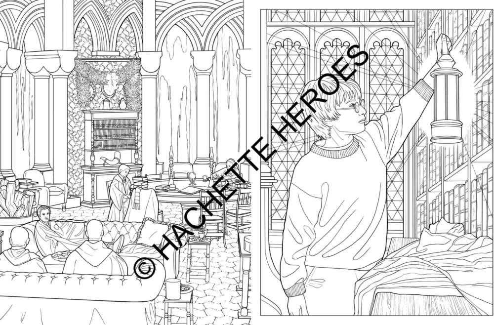 Hachette раскраска по номерам Poudlard - Le livre de coloriage officiel