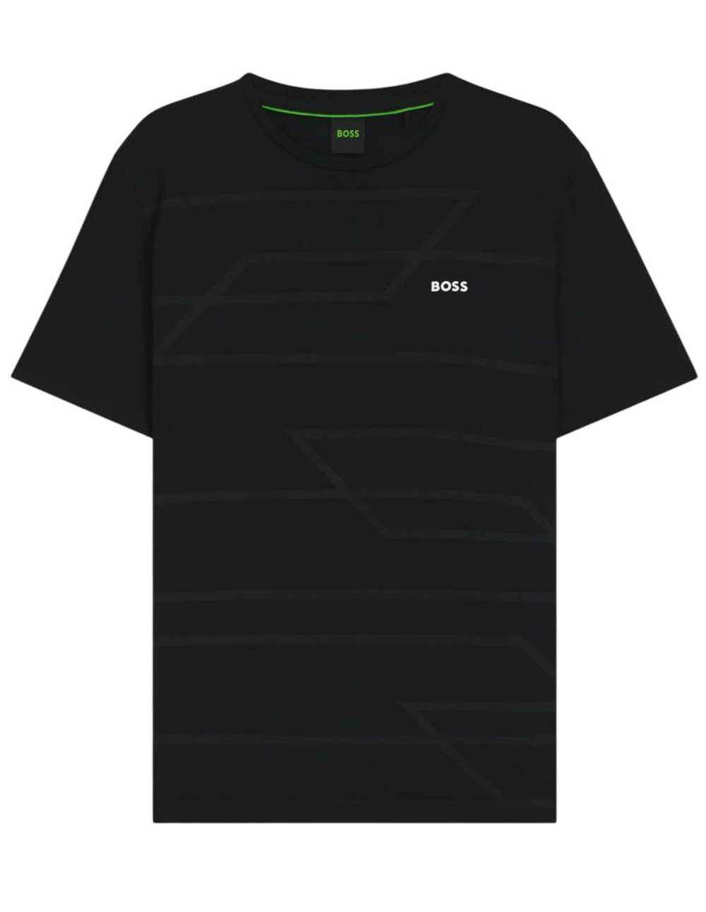 Теннисная футболка BOSS Pattern GOC - black