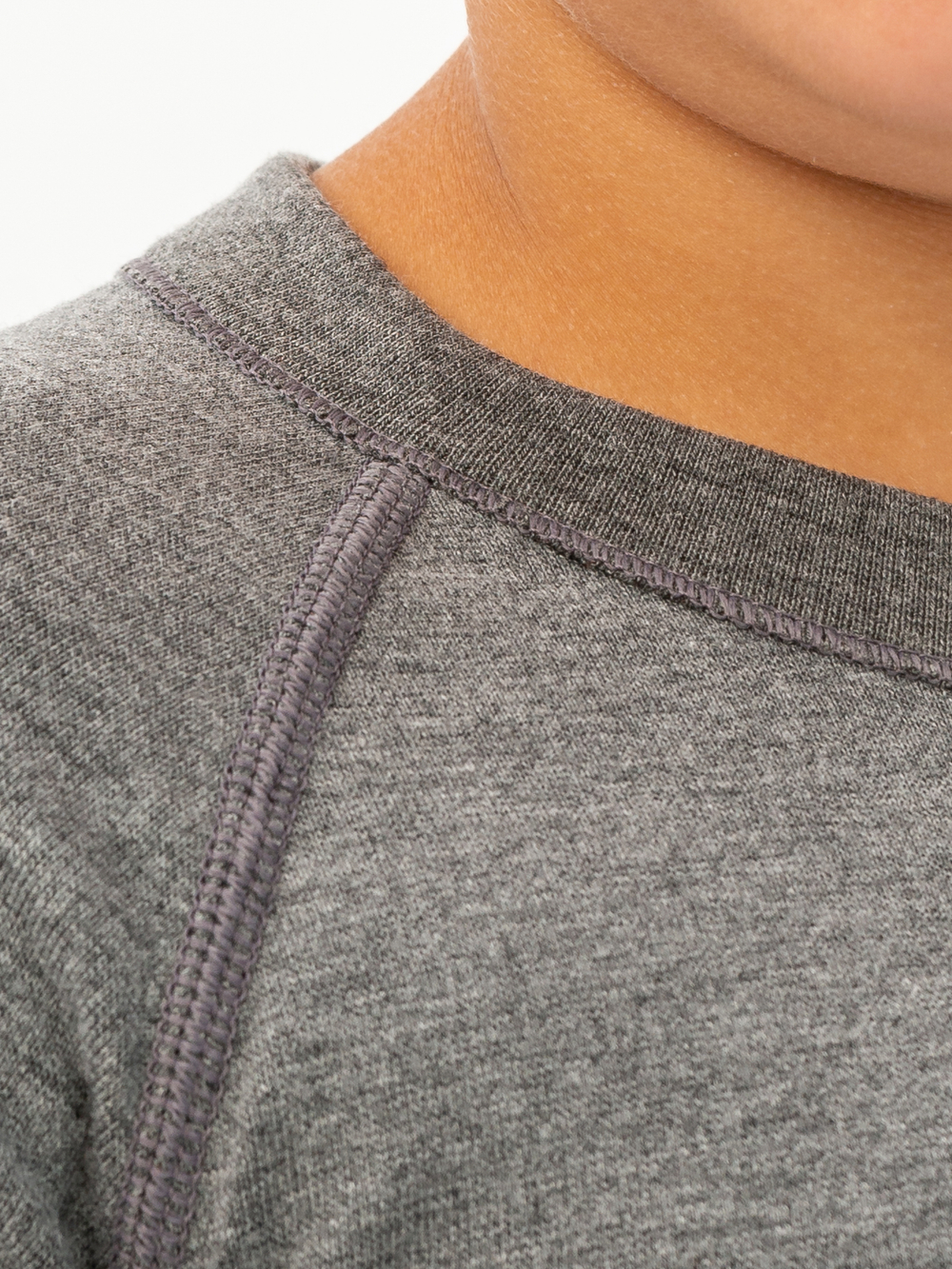 Футболка детская термо унисекс серый меланж