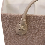 Коробка для хранения с ручками «ЭЛЬГА», цвет бежевый, 31*21*16см (лейбл селфи)