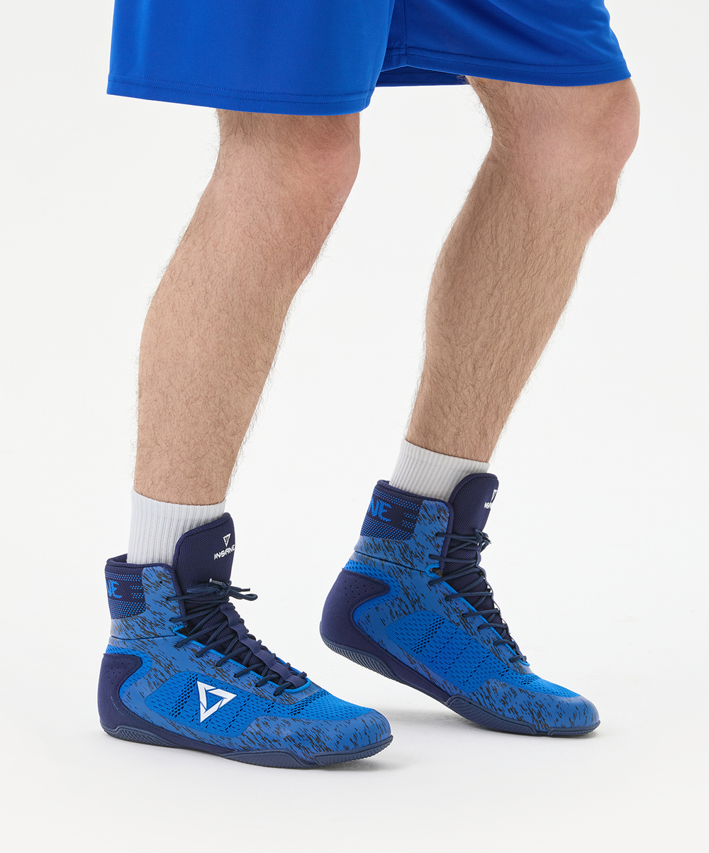 БЕЗ УПАКОВКИ Обувь для бокса INSANE FURY, синий