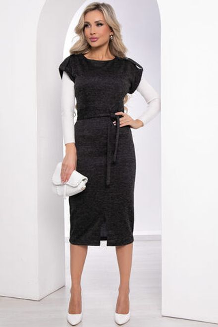 Платье "Путь к мечте" (черный меланж) П8458 LT Collection
