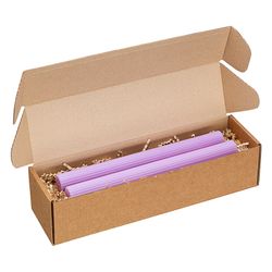 Набор из двух свечей цвета лаванды из коллекции Edge, 24,5 см