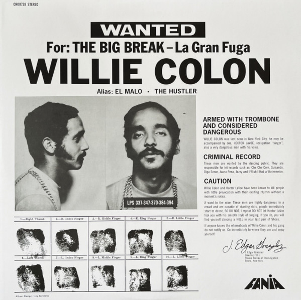 Willie Colon / Wanted For: The Big Break - La Gran Fuga (LP)