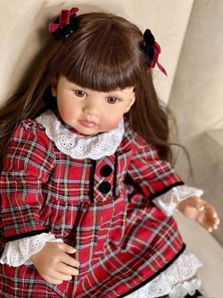 Кукла Реборн мягконабивная 60см в пакете (FA-008)