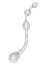 Анальный стимулятор Steel Multistim - 19 см. (Цвет: серебро)