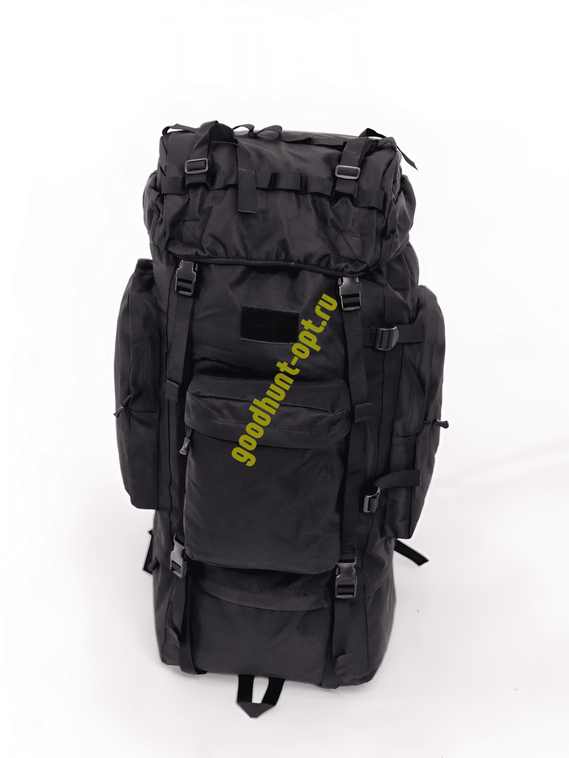 Тактический военный походный каркасный рюкзак 100 л Черный