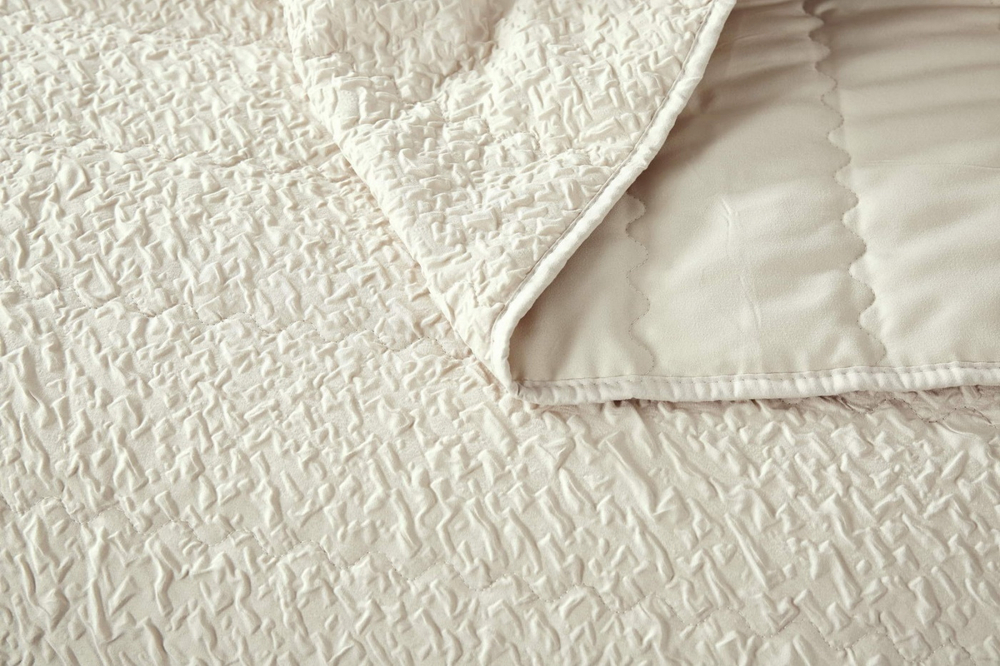 Покрывало 160х220 и наволочка 50х70 Sofi De MarkO Надин молоко