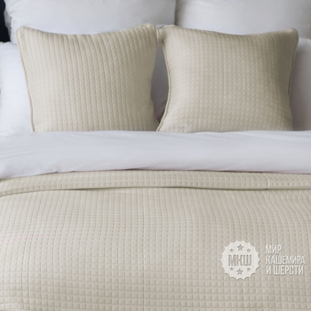 Покрывало пледового типа КУББ (арт. BL02-281-01) - 230х250 см. - бежевое