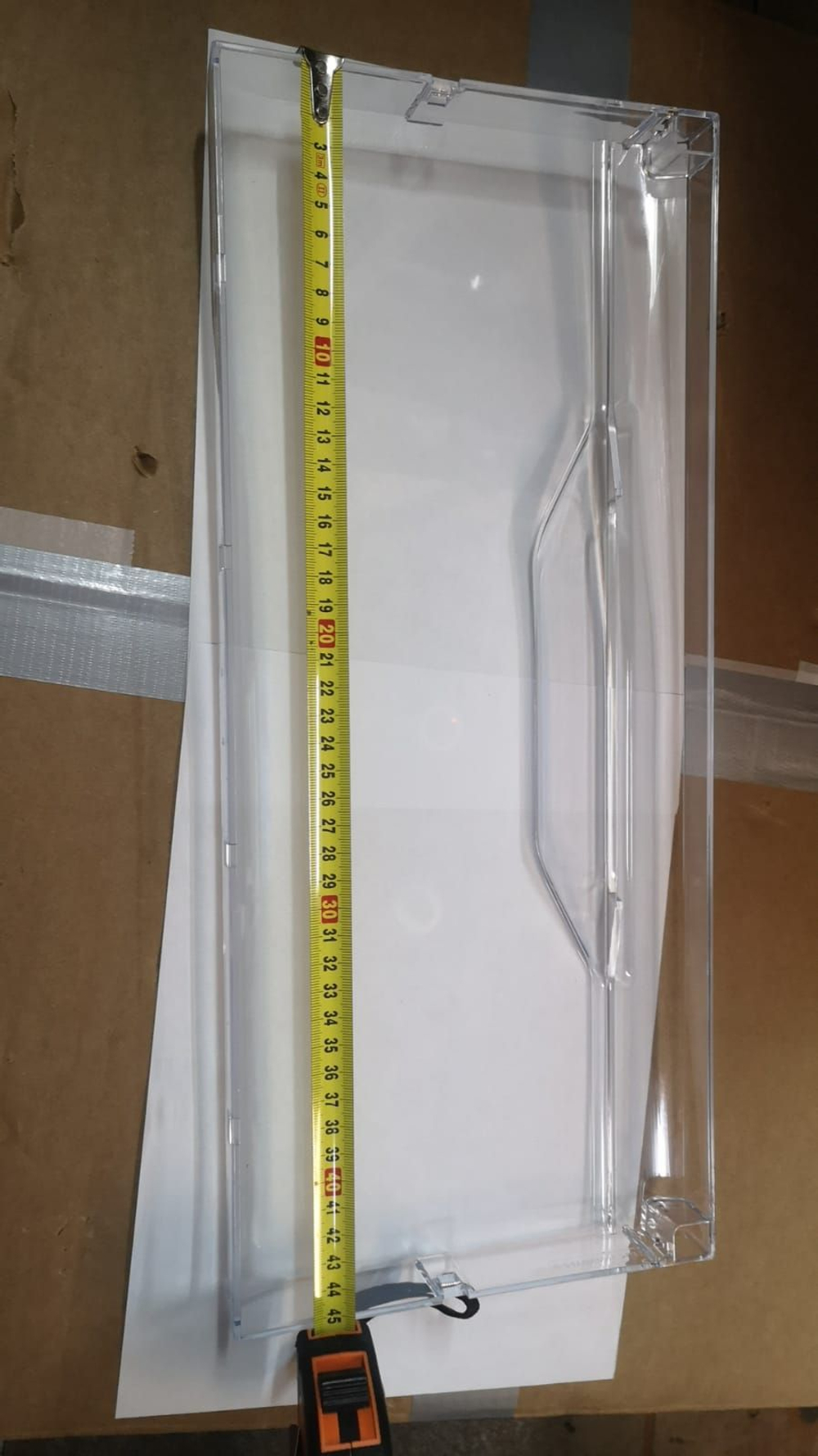 Панель ящика 198*456мм морозильной камеры прозрачный Ariston, Indesit C00385667, C00372744, 385667, 372744