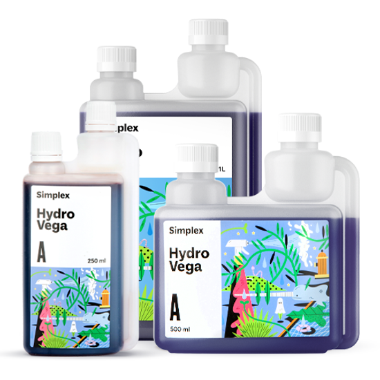 Удобрение органоминеральное для вегетации и гидропоники Simplex Hydro Vega A + B 1 л