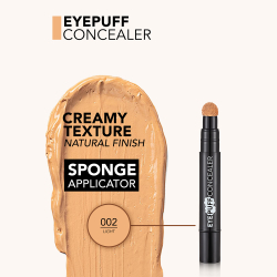 flormar Eye Puff Concealer - Корректор в жидкой текстуре с аппликатором в виде губки оттенок 002 Light, 3 ml