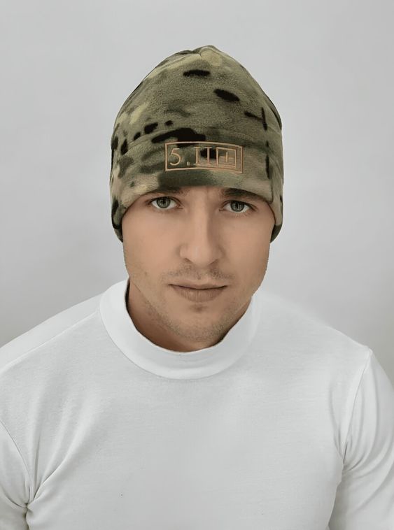 Тактическая военная шапка 5.11 флисовая Мультикам