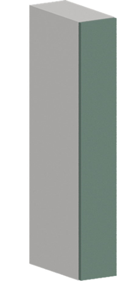 Кухня Модуль ШВБ 159М Белый / Матовая мята