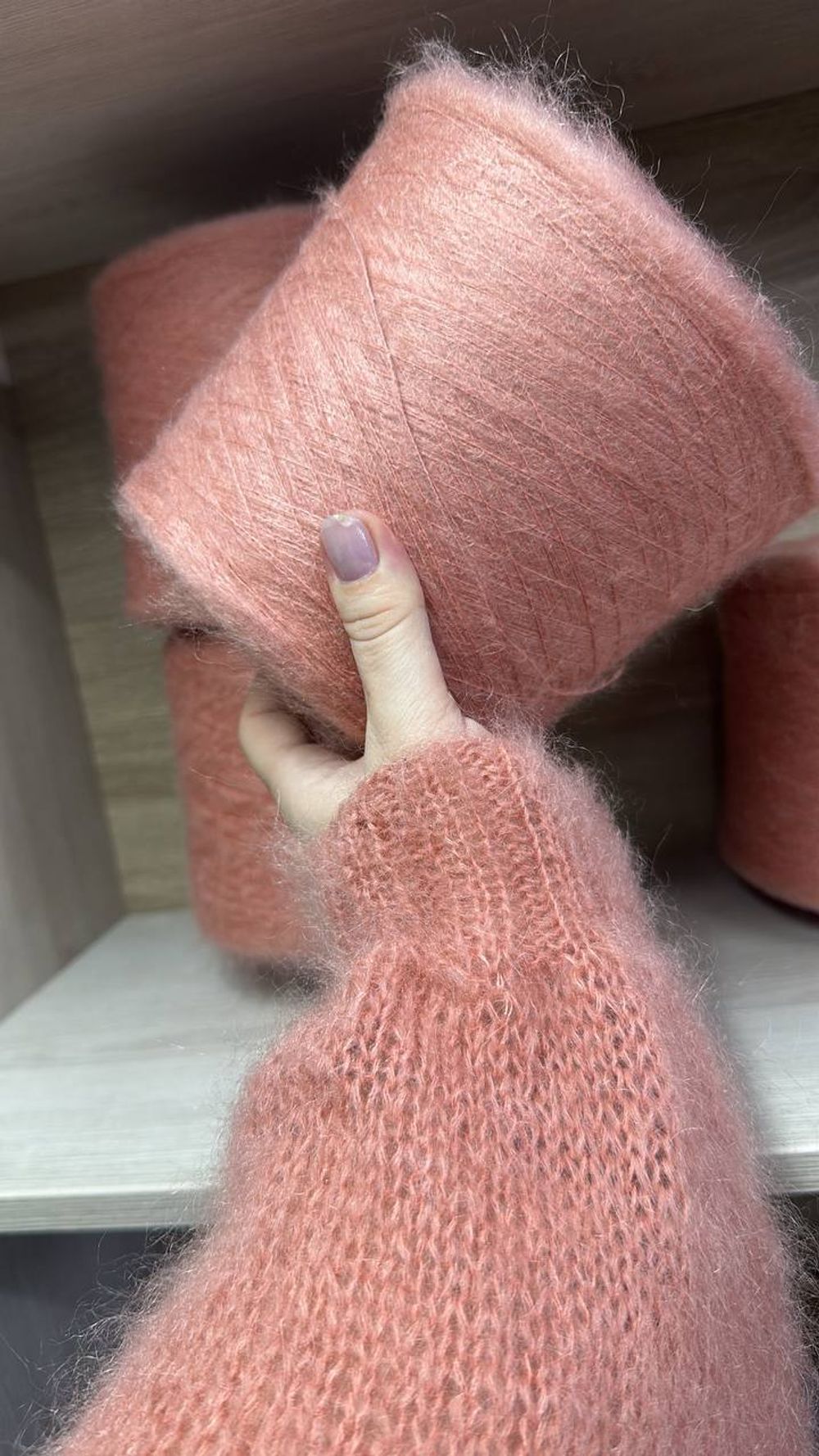 ECAFIL 30% кид мохер 30% полиамид 40% полиакрил