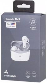 Наушники беспроводные Accesstyle Tornado TWS White