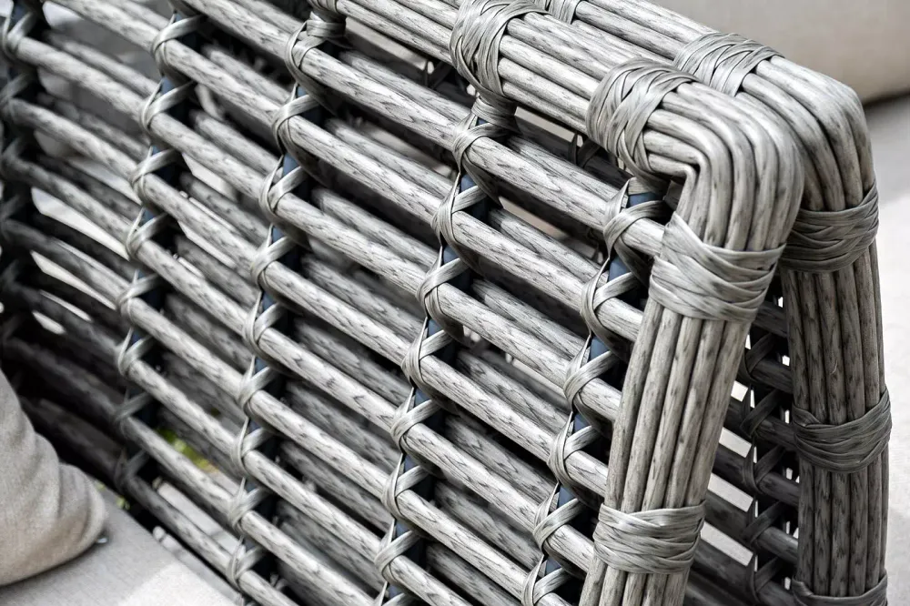 "Валенсия" лаунж-зона из искусственного ротанга, цвет серый