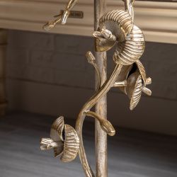 Декоративный столик Орхидея Фиори Айвори Мраморное золото