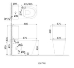 Creo  УНИТАЗ-КОМПАКТ HDC623P Creo нано белый с сиденьем