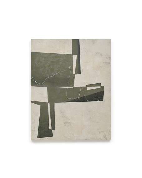 Fida Зеленый абстрактный холст 118 x 94 см