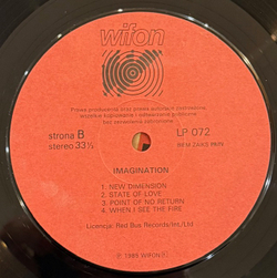 Виниловая пластинка IMAGINATION - IMAGINATION LP