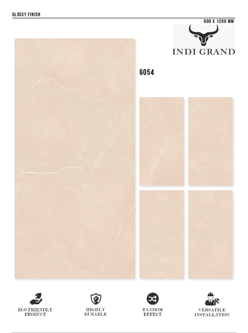 Керамогранит glossy №1 60х120, 6054