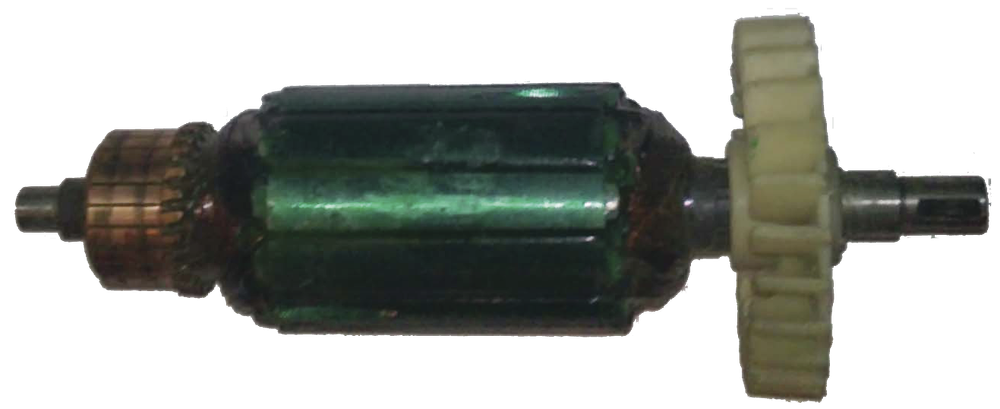 Якорь мшу Китай 0.9-кВт (резьба, D:8ш/10/38/25.5/7-мм, L:155-мм) [AEZ]