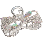 Заколка - краб для волос на блистере «LAVITA», бантик, цвет серебро и золото, 5,8*3,3см