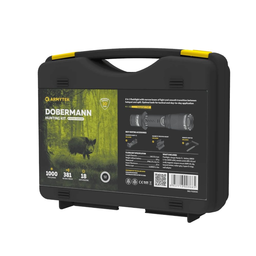 Фонарь Armytek Dobermann Hunting Kit Белый