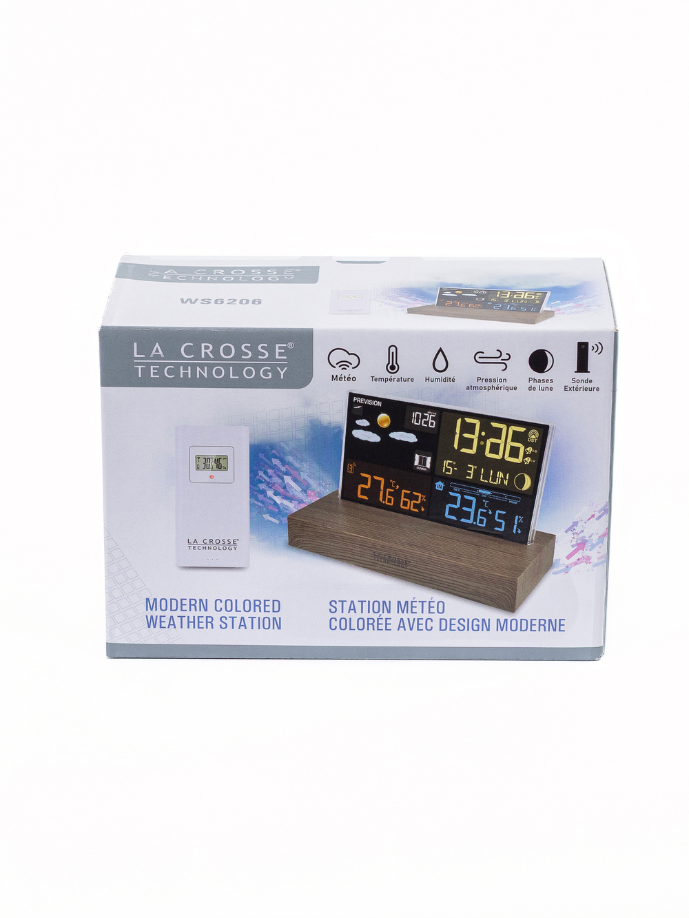 Погодная станция  LA CROSSE WS6206, цветная, с подставкой "под дерево"