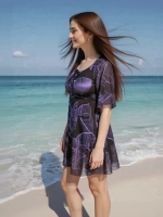 Купальник-платье слитный большой размер