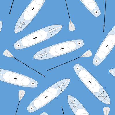 Sup board blue pattern