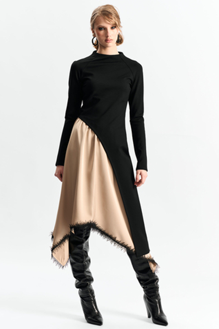 Лонгслив фигурный 1265 черный