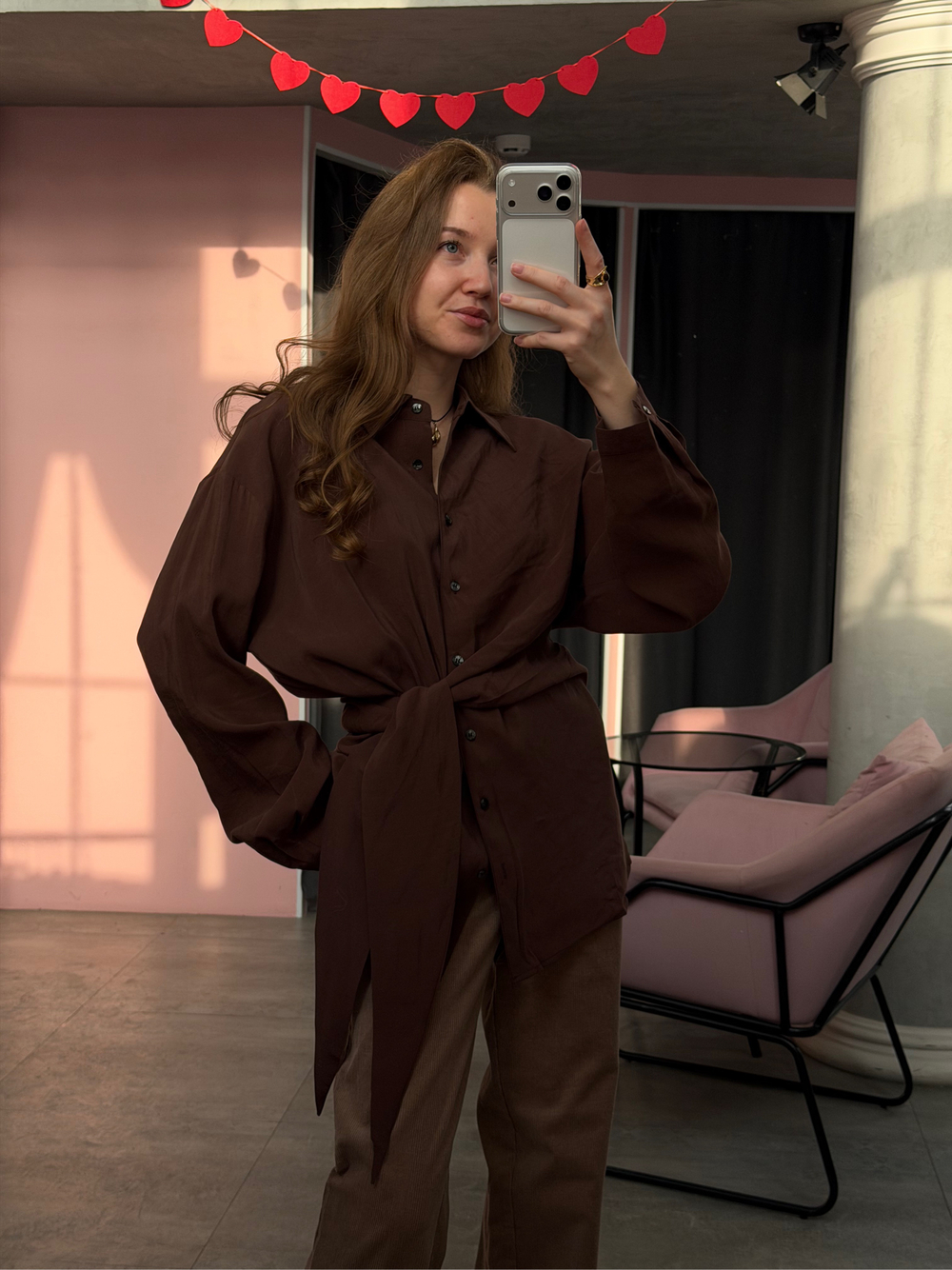 Блуза Homie шоколадный