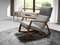 Кресло-качалка 5106/WD972 из серой ткани