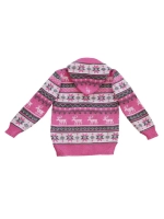 Кофта вязаная на молнии с капюшоном