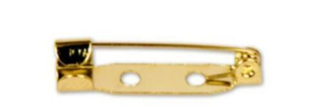 "Zlatka" Заготовки для броши DC-310 2.5 см ,№01 под золото