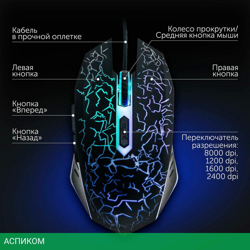 Набор периферии Oklick HS-HKM100G черный