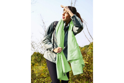 Полотенце спортивное охлаждающее RoadLike Camp 70*140 см зеленый