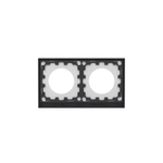 Рамка 2 поста IP44, KANT, ванильный марципан