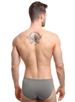 Хлопковые мужские трусы-слипы (Размер: M) (Цвет: темно-синий)