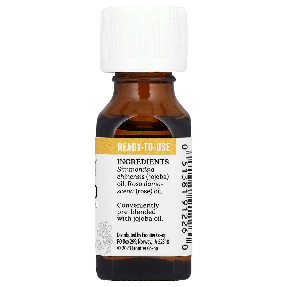 Aura Cacia, Чистое эфирное масло в масле жожоба, роза отто, 15 мл (0,5 жидк. унц.)