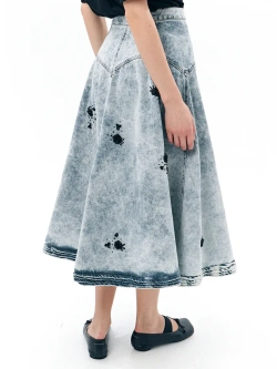 Юбка MOM SKIRT SHIMMER, голубой
