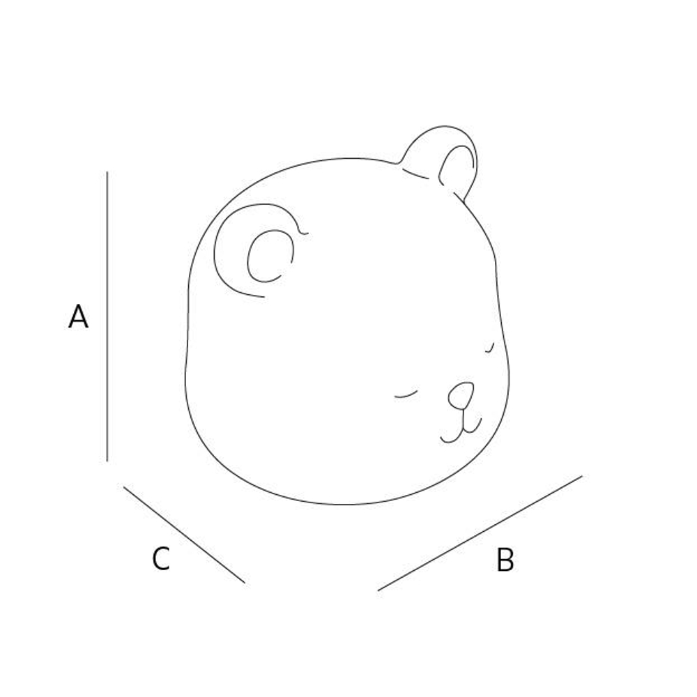 Zara Home Детский ночник, цвет бежевый, 10.5 см · 2682/763