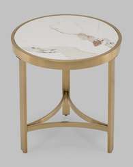 Журнальный столик Адриана 50*50 см светлая керамика